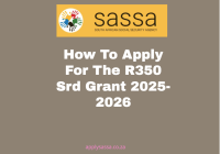 How To apply For The R350 Srd Grant 2025-2026