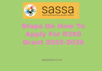 Steps On How To Apply For R350 Grant 2025-2026