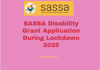 SASSA Disability Grant Application During Lockdown 2025