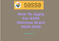 How To Apply For R350 Distress Grant 2025-2026