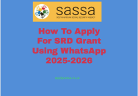 How To Apply For SRD Grant Using WhatsApp 2025-2026
