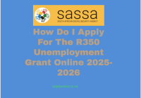 How Do I Apply For The R350 Unemployment Grant Online 2025-2026