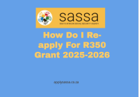 How Do I Re-apply For R350 Grant 2025-2026
