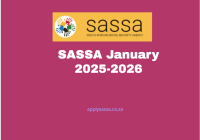 SASSA January 2025-2026