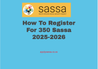 How To Register For 350 Sassa 2025-2026
