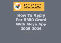 How To Apply For R350 Grant With Moya App 2025-2026