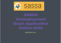 SASSA Unemployment Grant Application Online 2025