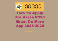 How To Apply For Sassa R350 Grant On Moya App 2025-2026
