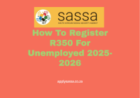 How To Register R350 For Unemployed 2025-2026
