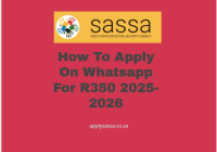 How To Apply On Whatsapp For R350 2025-2026