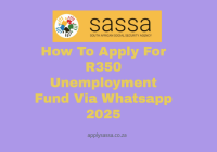 How To Apply For R350 Unemployment Fund Via Whatsapp 2025