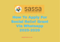 How To Apply For Social Relief Grant Via Whatsapp 2025-2026