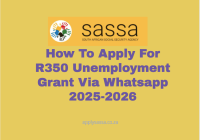 How To Apply For R350 Unemployment Grant Via Whatsapp 2025-2026