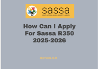 How Can I Apply For Sassa R350 2025-2026