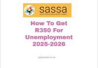 How To Get R350 For Unemployment 2025-2026