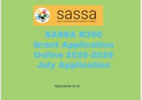SASSA R350 Grant Application Online 2025-2026 July Application
