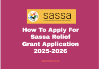How To Apply For Sassa Relief Grant Application 2025-2026