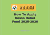 How To Apply Sassa Relief Fund 2025-2026