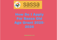 How Do I Apply For Sassa Old Age Grant 2025-2026