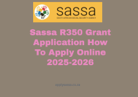 Sassa R350 Grant Application How To Apply Online 2025-2026