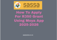 How To Apply For R350 Grant Using Moya App 2025-2026