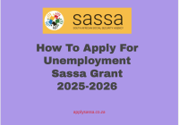How To Apply For Unemployment Sassa Grant 2025-2026