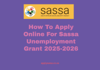 How To Apply Online For Sassa Unemployment Grant 2025-2026
