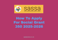 How To Apply For Social Grant 350 2025-2026