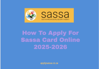 How To Apply For Sassa Card Online 2025-2026