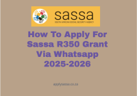 How To Apply For Sassa R350 Grant Via Whatsapp 2025-2026