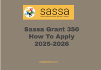 Sassa Grant 350How To Apply 2025-2026