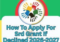 How To Apply For Srd Grant If Declined 2026-2027