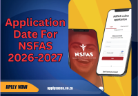 Application Date For NSFAS 2026-2027