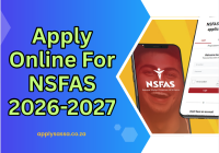 Apply Online For NSFAS 2026-2027