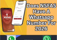 Does NSFAS Have A Whatsapp Number For 2026