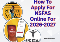 How To Apply For NSFAS Online For 2026-2027