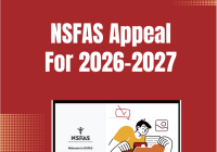 NSFAS Appeal For 2026-2027