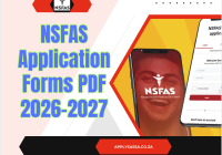 NSFAS Application Forms PDF 2026-2027