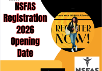 NSFAS Registration 2026 Opening Date
