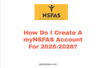 How Do I Create A myNSFAS Account For 2025-2026?