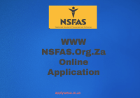 WWW NSFAS.Org.Za Online Application