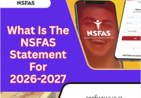 What Is The NSFAS Statement For 2026-2027